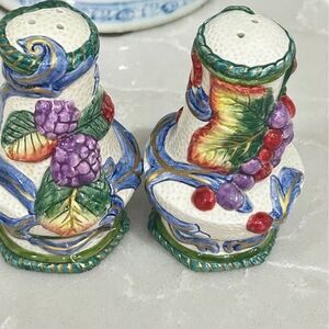 Vintage Fitz and Floyd “Florence” Salt and Pepper Shakers